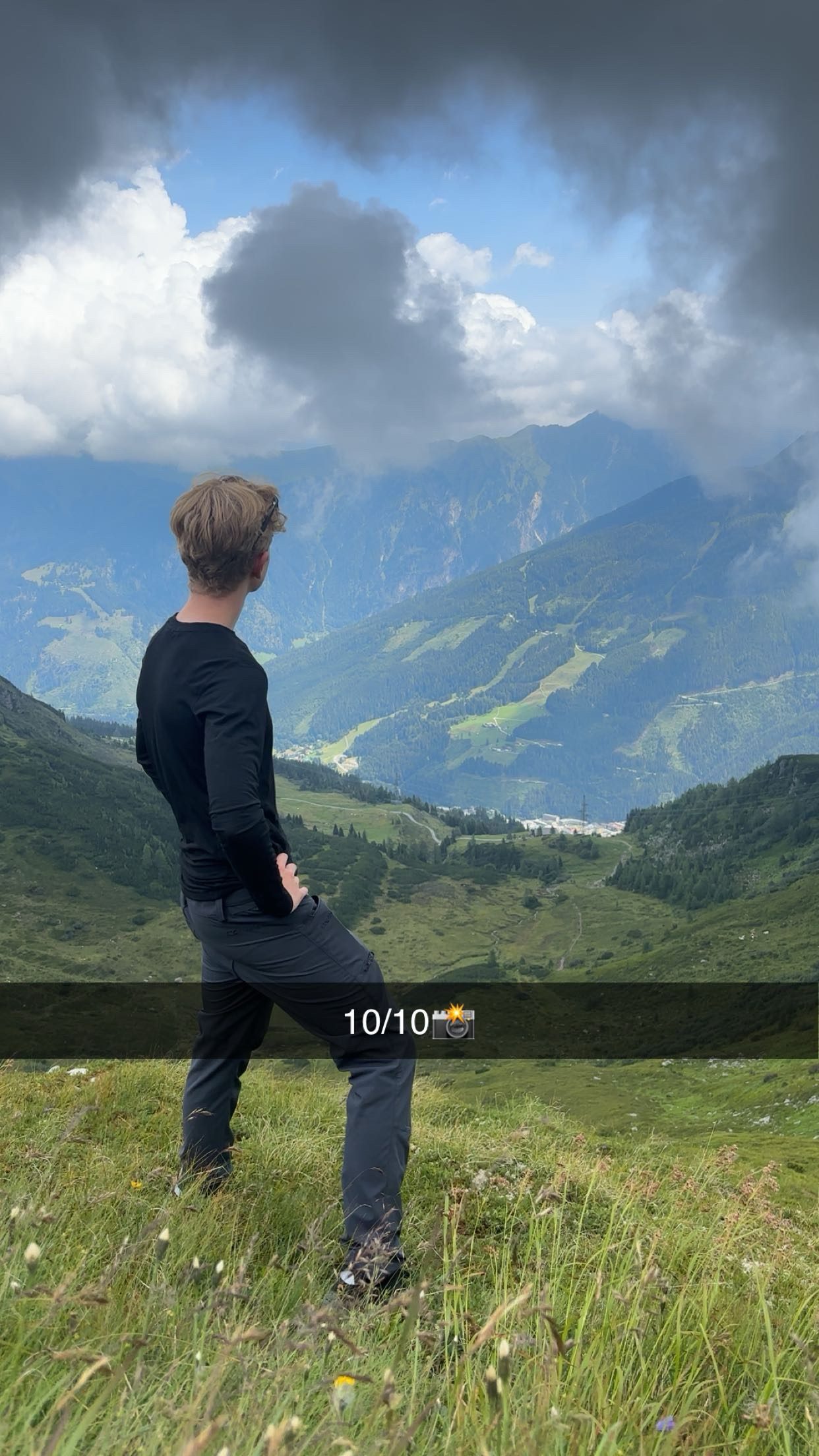 Un snap avec sa légende d'origine réaffichée sur l'image.